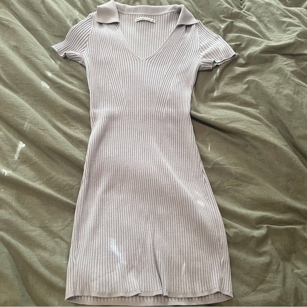 Abercrombie blue collared dress